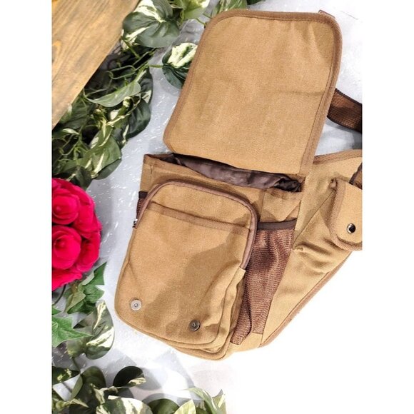 Tactical Saddlebag Vintage Style Messenger Bag Canvas Leather Ru Yi Huang - Picture 7 of 9